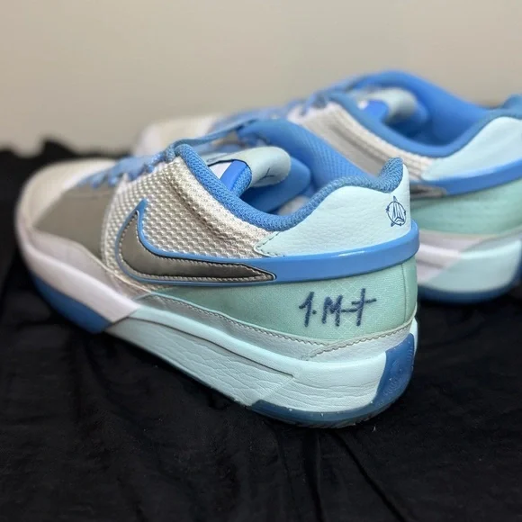 Nike Ja 1 “All Star” Basketball Sneaker in Glacier Blue Size 7Y - Picture 13 of 15